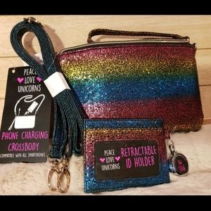 Crossbody/Wristlet With Charger & Matching ID Holder
